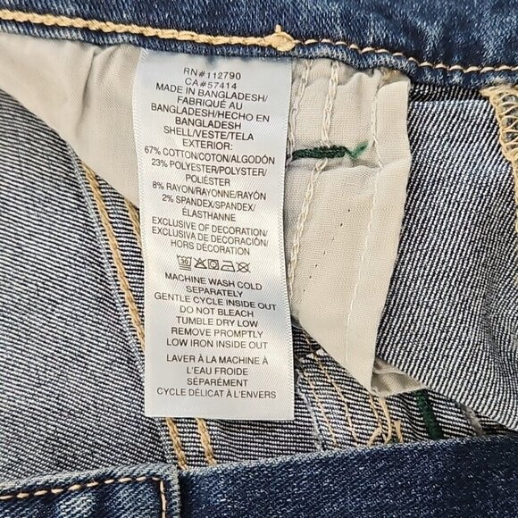 True Religion Rocco Jeans Men's 33x32 NWT Flap Pockets Green Contrast Stitch NEW - Picture 11 of 16